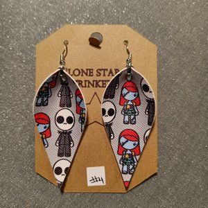 Jack and Sally #4 Nightmare Before Christmas Earrings